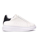 V-Harmony Women's White Shoes with Black Heel Tab