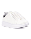 V-Harmony Women's White Shoes with Black Heel Tab (2)