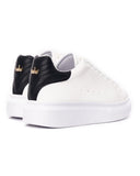 V-Harmony Women's White Shoes with Black Heel Tab (3)