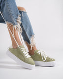 Node High Street Women's Khaki Sneakers Suede Edition (5)