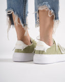 Node High Street Women's Khaki Sneakers Suede Edition (9)