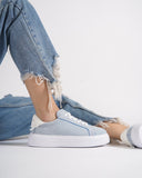 Node High Street Women's Denim Blue Sneakers Suede Edition (10)