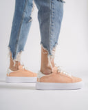 Node High Street Women's Salmon Sneakers Suede Edition (9)