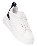 Highrise Women's Black Suede Belted White Shoes (4)
