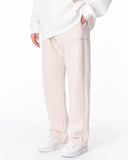 Unyieldingness Oversized Baggy Cream Sweatpants (3)