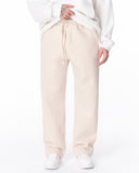 Unyieldingness Oversized Baggy Cream Sweatpants (4)