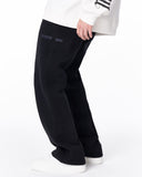 Unyieldingness Oversized Baggy Black Sweatpants