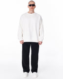 Unyieldingness Oversized Baggy Black Sweatpants (9)