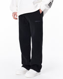 Unyieldingness Oversized Baggy Black Sweatpants (3)
