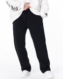 Unyieldingness Oversized Baggy Black Sweatpants (6)