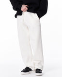 Unyieldingness Oversized Baggy White Sweatpants (4)
