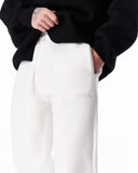 Unyieldingness Oversized Baggy White Sweatpants (10)