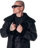 Valans Martin Valen Black Leather Jacket with Furry Trim (3)