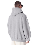 Minimalist Sleeve Printed Gray Oversized Hoodie (8)