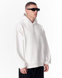 Puff Hood Oversized White Hoodie (5)