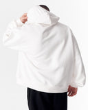 Puff Hood Oversized White Hoodie (6)