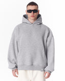 Puff Hood Oversized Gray Hoodie (5)
