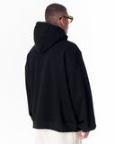 Puff Hood Oversized Black Hoodie (8)