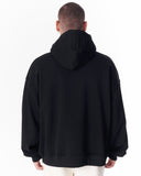 Puff Hood Oversized Black Hoodie (2)