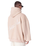 Back Embroidery Oversized Beige Hoodie (6)