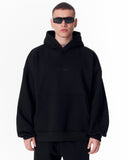 Back Embroidery Oversized Black Hoodie (2)
