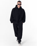 Back Embroidery Oversized Black Hoodie (7)