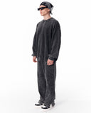 Washed Gray Oversized Tracksuit For Men (10)