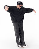 Washed Gray Oversized Tracksuit For Men (14)