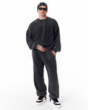 Washed Gray Oversized Tracksuit For Men (16)