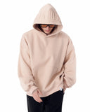 Puff Hood Oversized Beige Hoodie