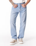 Ice Blue Loose Fit Jeans For Men (6)
