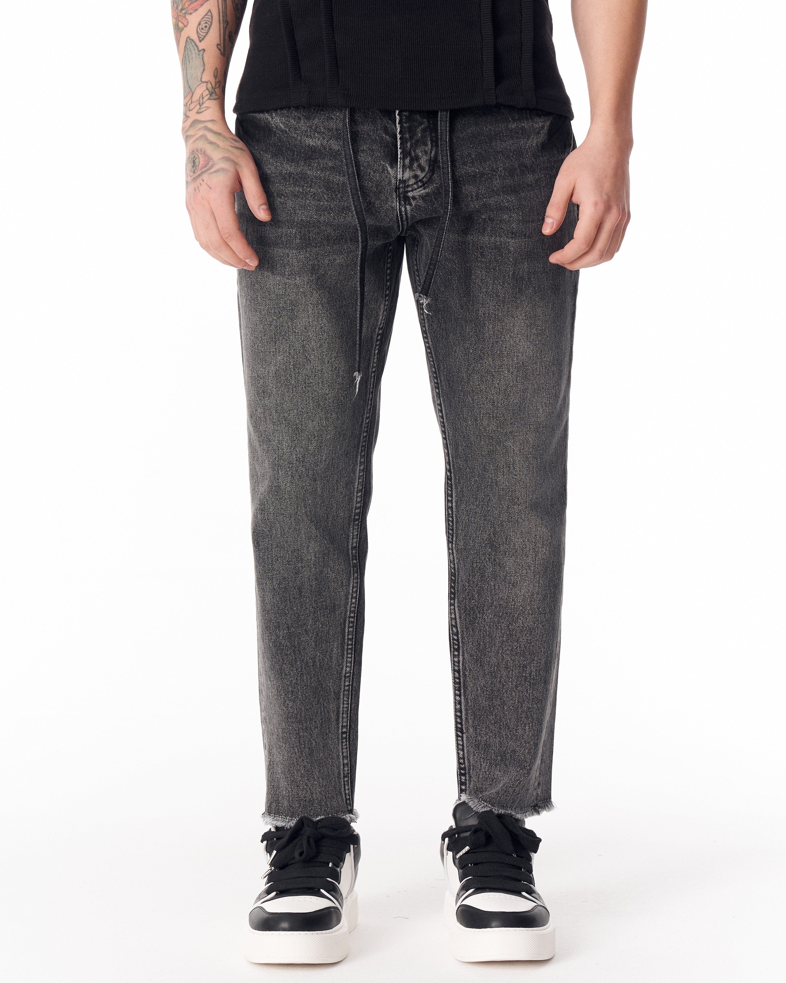 定価以下argue MELLOW STRAIGHT BLACK DENIM