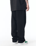 Men's Baggy Fit Black Jeans with Denim Drawstring (7)