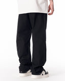 Adjustable Cuff Black Wide-Leg Trousers (4)