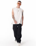 Adjustable Cuff Black Wide-Leg Trousers (5)