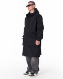Men's Waterproof Softshell Long Jacket in Black (7)