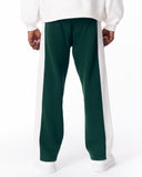 Green-White Sweatpants With Stripes on Side (4)