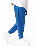 Full Blue Corded Joggers With Stitch Details (4)