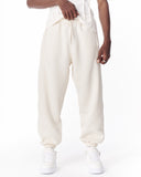 Full White Corded Jogger With Stitch Details (2)