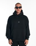 Regalia Crown Oversized Hoodie Black Tracksuit Set