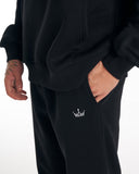 Regalia Crown Oversized Hoodie Black Tracksuit Set (6)