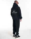 Regalia Crown Oversized Hoodie Black Tracksuit Set (7)