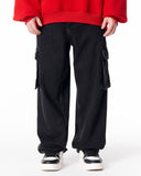 Baggy Fit Black Cargo Jeans