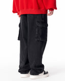 Baggy Fit Black Cargo Jeans (5)