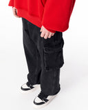 Baggy Fit Black Cargo Jeans (6)