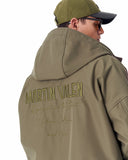 Men's Waterproof Softshell Long Jacket in Khaki (2)