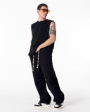 Men's Oversize Black Cargo Jogger Pants (8)