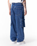 Baggy Fit Denim Cargo Jeans (9)