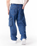 Baggy Fit Denim Cargo Jeans (5)