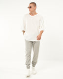 Men's Elastic Cuffed Loose Fit Gray Jogger (4)